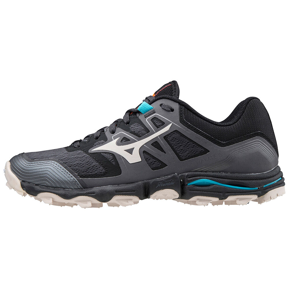 Zapatillas Trail Running Mizuno Wave Hayate 6 Para Mujer Negros/Grises/Azules 1304852-UR